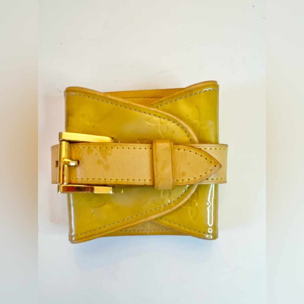 Louis Vuitton Monogram Vernis Lafayette Street Bangle Bracelet Yellow - Picture 5 of 11